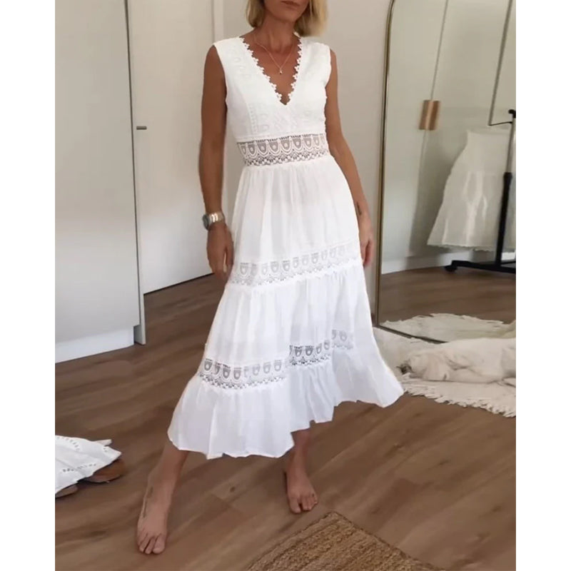 Aurélie™ | Vestido Elegante de Encaje con Escote en V