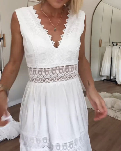 Aurélie™ | Vestido Elegante de Encaje con Escote en V