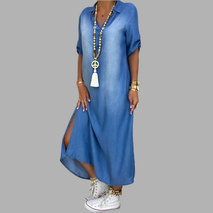 Lea | Vestido largo denim