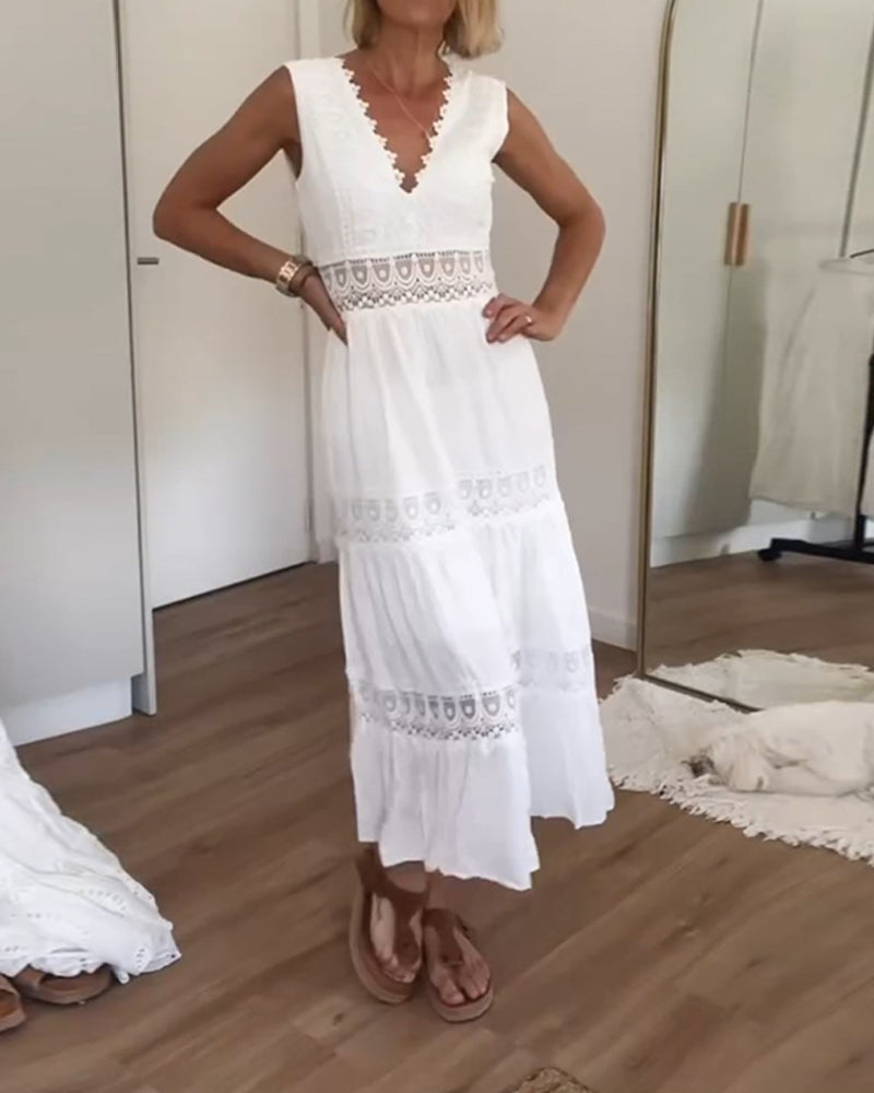 Aurélie™ | Vestido Elegante de Encaje con Escote en V