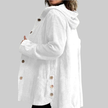 Cordia™ | Chaqueta Acolchada de Pana con Capucha