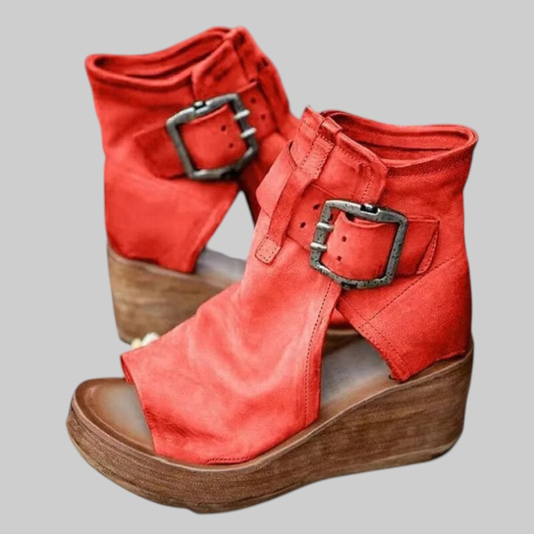 Rosalina | Sandalias de cuña estilo vintage