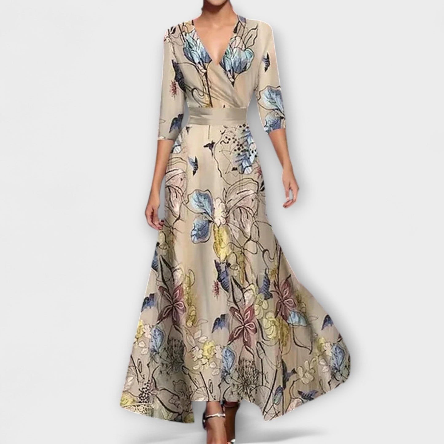 Vanessa | Vestido maxi con estampado floral